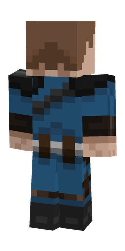 Black skin: body, back render