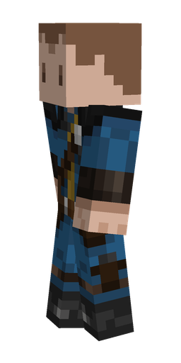 Black skin: body, left side render