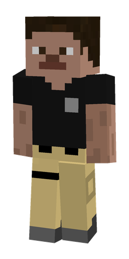 Black skin: body, front render