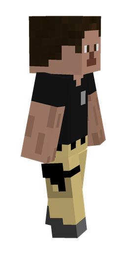 Black skin: body, right side render