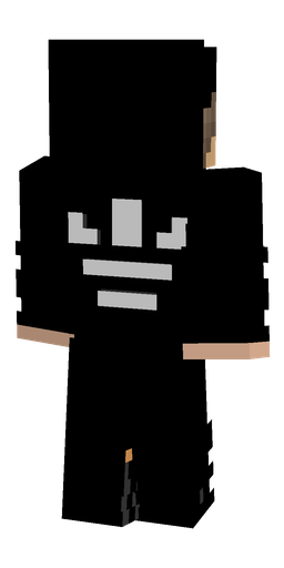 Black skin: body, back render
