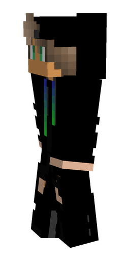 Black skin: body, left side render