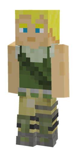Green skin: body, front render