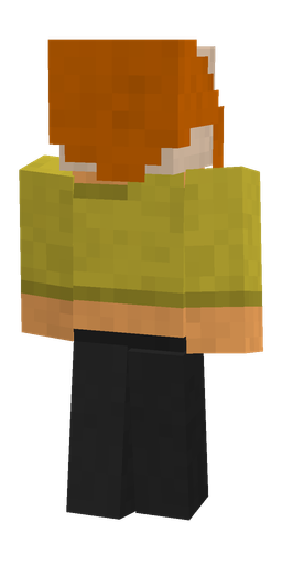 Black skin: body, back render