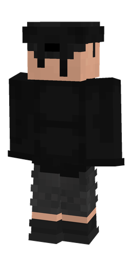 Black skin: body, back render
