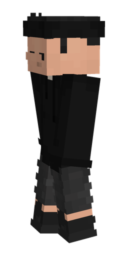 Black skin: body, left side render