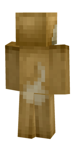 Brown skin: body, back render