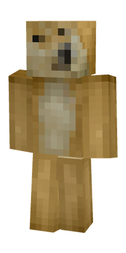 Brown skin: body, front render