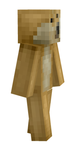 Brown skin: body, right side render