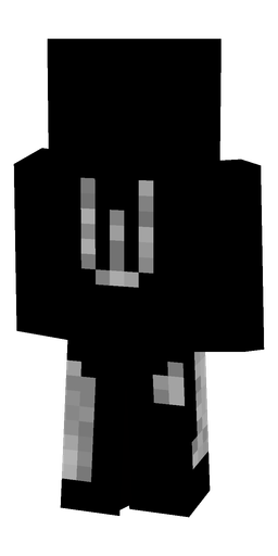 Black skin: body, back render