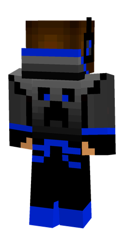 Black skin: body, back render