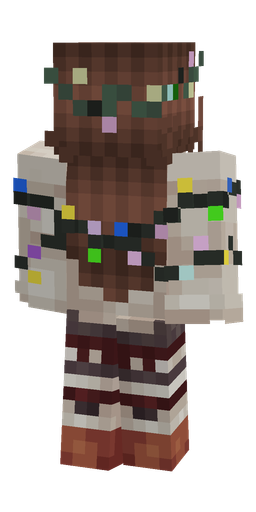Brown skin: body, back render