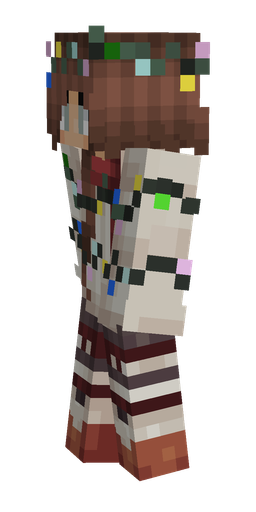 Brown skin: body, left side render