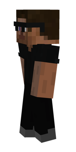 Black skin: body, left side render