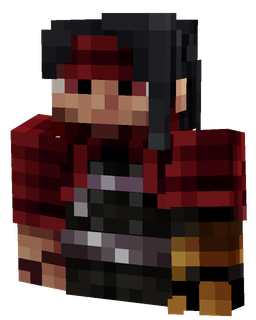 Black skin: bust render