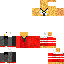 Black skin: raw texture render