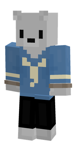 Black skin: body, front render