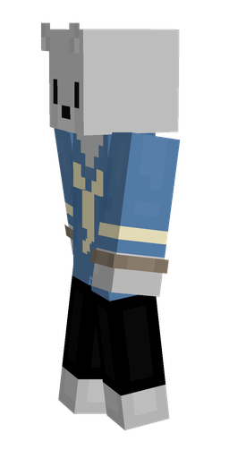 Black skin: body, left side render