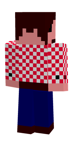 Black skin: body, back render