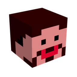 Black skin: head render