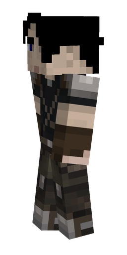 Black skin: body, left side render