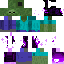 Black skin: raw texture render
