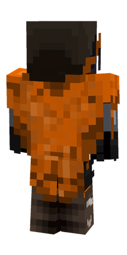 Black skin: body, back render