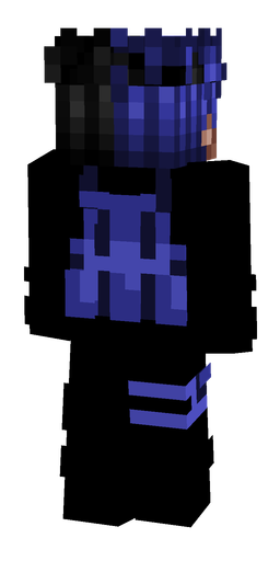 Black skin: body, back render