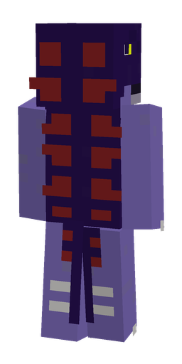 Blue skin: body, back render