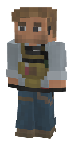 Blue skin: body, front render
