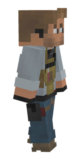 Blue skin: body, right side render