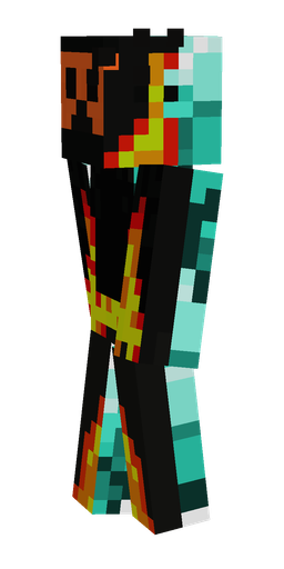 Black skin: body, left side render