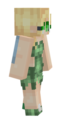 Blue skin: body, right side render