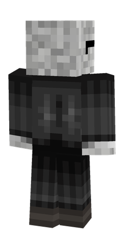 Black skin: body, back render