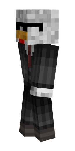Black skin: body, left side render