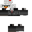 Black skin: raw texture render