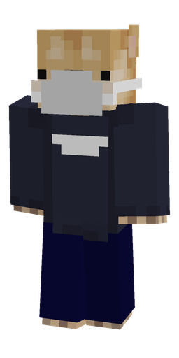 Blue skin: body, front render