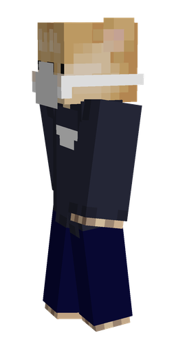 Blue skin: body, left side render
