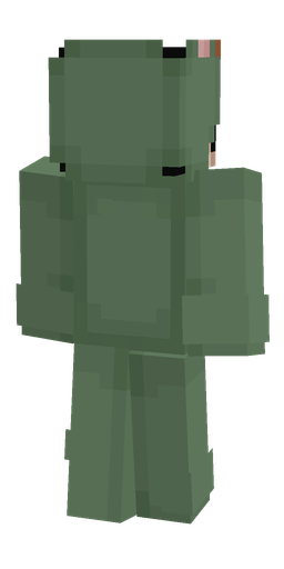 Black skin: body, back render