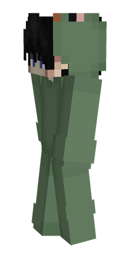 Black skin: body, left side render