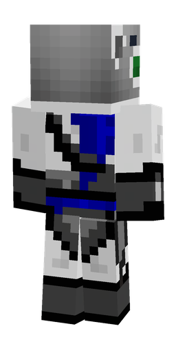 Black skin: body, back render