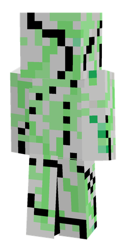 Green skin: body, back render