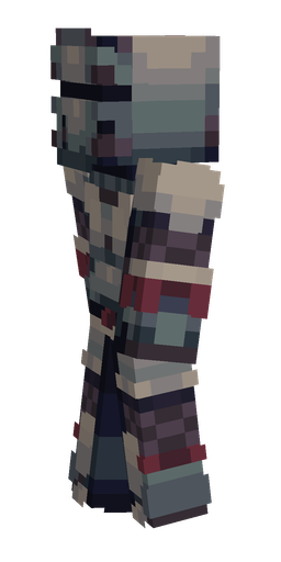 Black skin: body, left side render