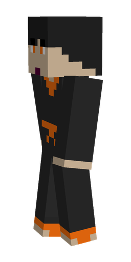 Black skin: body, left side render