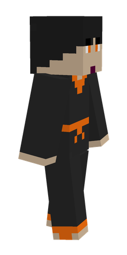 Black skin: body, right side render