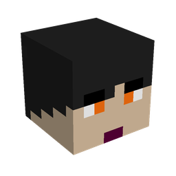 Black skin: head render