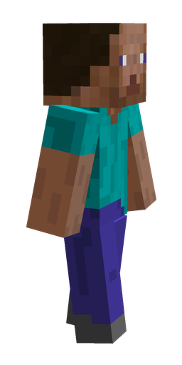 Blue skin: body, right side render