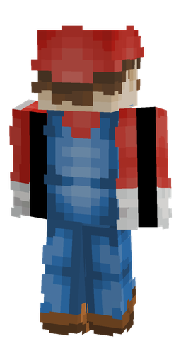 Blue skin: body, back render