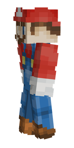 Blue skin: body, left side render