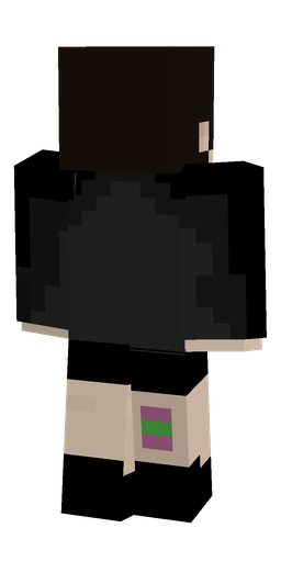 Black skin: body, back render